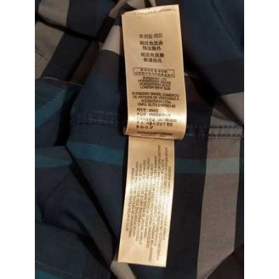 Burberry - Camicia glam da uomo in cotone check blu - Italianfashionglam