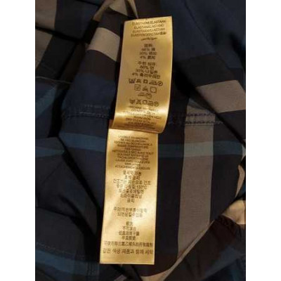 Burberry - Camicia glam da uomo in cotone check blu - Italianfashionglam
