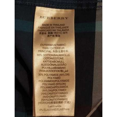 Burberry - Camicia glam da uomo in cotone check blu - Italianfashionglam