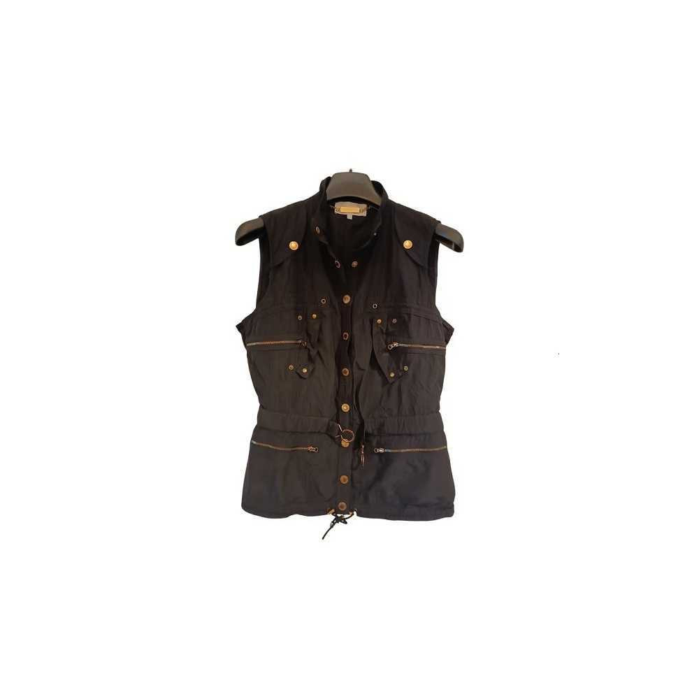 Gaetano Navarra - Gilet glam da donna in cotone nero - Italianfashionglam Gaetano Navarra - Gilet glam da donna in cotone nero - Italianfashionglam