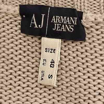 Armani Jeans - Cardigan da uomo in cotone grigio chiaro - Italianfashionglam