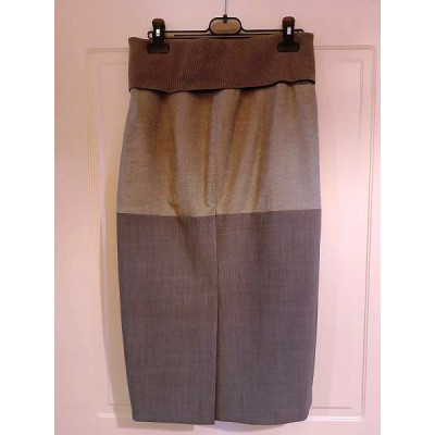 Peserico - Gonna pencil skirt in cashmere color grigio - Italianfashionglam