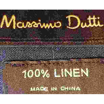 Massimo Dutti - Camicia glam da uomo in lino color blu - Italianfashionglam