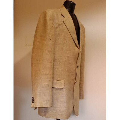 Aquascutum - Giacca fashion da uomo in lino color beige - Italianfashionglam