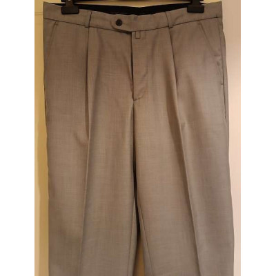 Giorgio Armani - Pantalone uomo in fresco lana grigio - Italianfashionglam