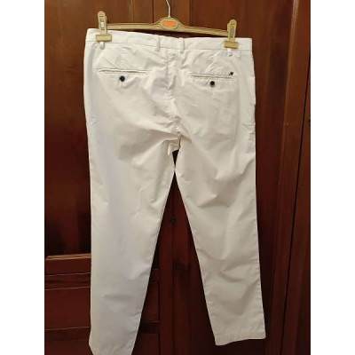 Mason's - Pantalone uomo chino in cotone color bianco - Italianfashionglam