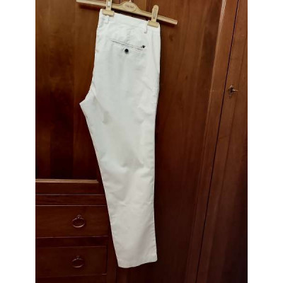 Mason's - Pantalone uomo chino in cotone color bianco - Italianfashionglam