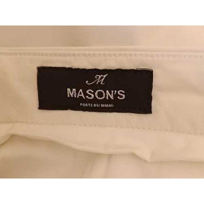 Mason's - Pantalone uomo chino in cotone color bianco - Italianfashionglam