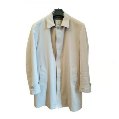 Montezemolo - Trench da uomo in cotone color beige - Italianfashionglam