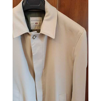 Montezemolo - Trench da uomo in cotone color beige - Italianfashionglam