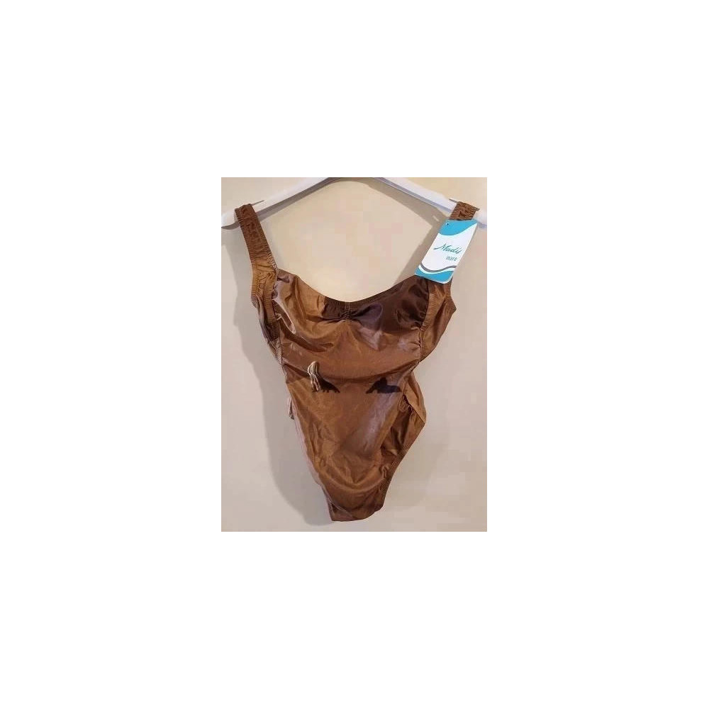 Madis Mare - Costume da bagno intero in lycra marrone - Italianfashionglam Madis Mare - Costume da bagno intero in lycra marrone - Italianfashionglam
