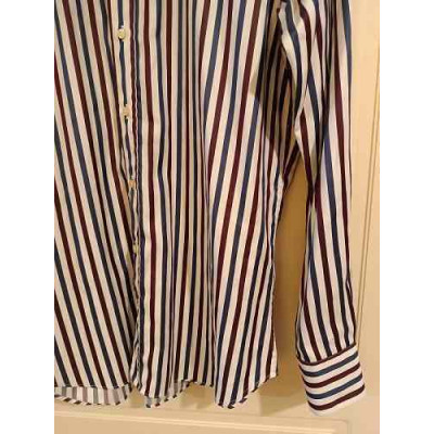 Etro - Camicia uomo in cotone a righe blu grigio bianco - Italianfashionglam