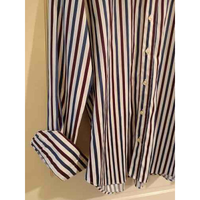 Etro - Camicia uomo in cotone a righe blu grigio bianco - Italianfashionglam