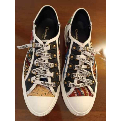 Christian Dior - Sneakers donna con ricami multi color - Italianfashionglam