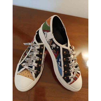 Christian Dior - Sneakers donna con ricami multi color - Italianfashionglam