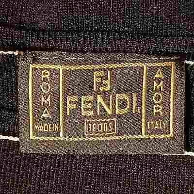 Fendi - Top glamour in tessuto pura di viscosa color nero - Italianfashionglam