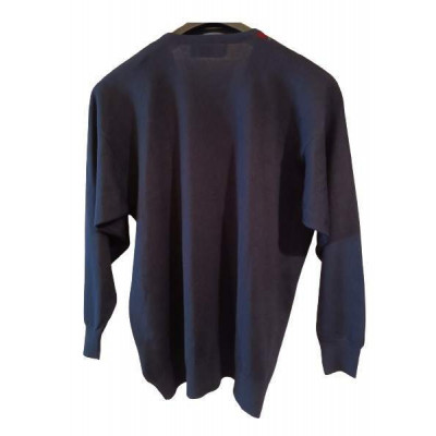 Pringle of Scotland - Pullover da uomo in lana blu scuro - Italianfashionglam