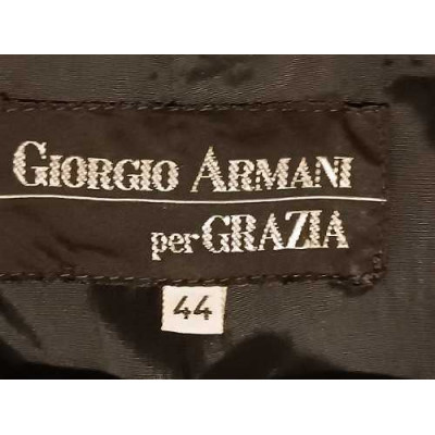 Giorgio Armani - Giacca da donna in velluto grigio scuro - Italianfashionglam
