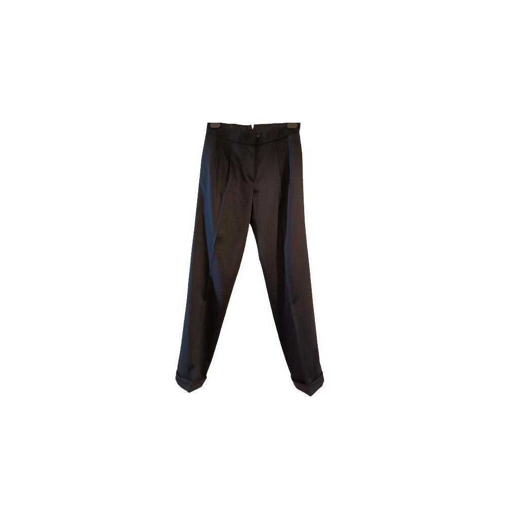 Sportmax - Pantalone donna a gamba dritta in lana color nero - Italianfashionglam Sportmax - Pantalone donna a gamba dritta in lana color nero - Italianfashionglam