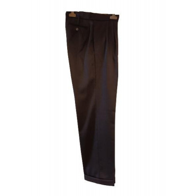 Sportmax - Pantalone donna a gamba dritta in lana color nero - Italianfashionglam