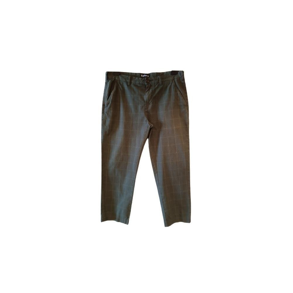Barbour - Pantalone da uomo in cotone verde regular fit - Italianfashionglam Barbour - Pantalone da uomo in cotone verde regular fit - Italianfashionglam