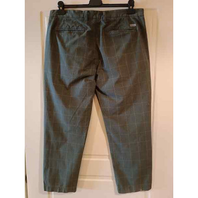 Barbour - Pantalone da uomo in cotone verde regular fit - Italianfashionglam