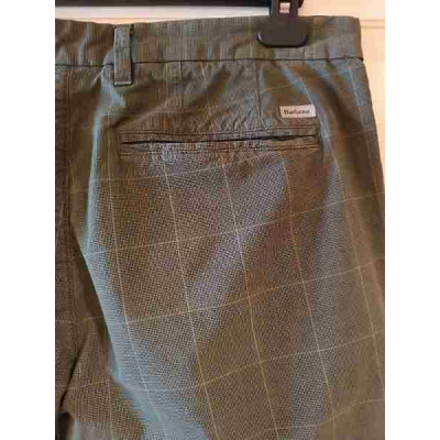 Barbour - Pantalone da uomo in cotone verde regular fit - Italianfashionglam