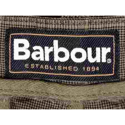 Barbour - Pantalone da uomo in cotone verde regular fit - Italianfashionglam