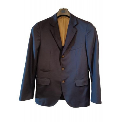 Brunello Cucinelli - Giacca da uomo in lana cashmere blu - Italianfashionglam