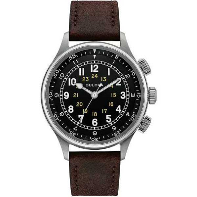 Bulova Pilot Militari 96A245 - Cronografo in acciaio uomo - Italianfashionglam