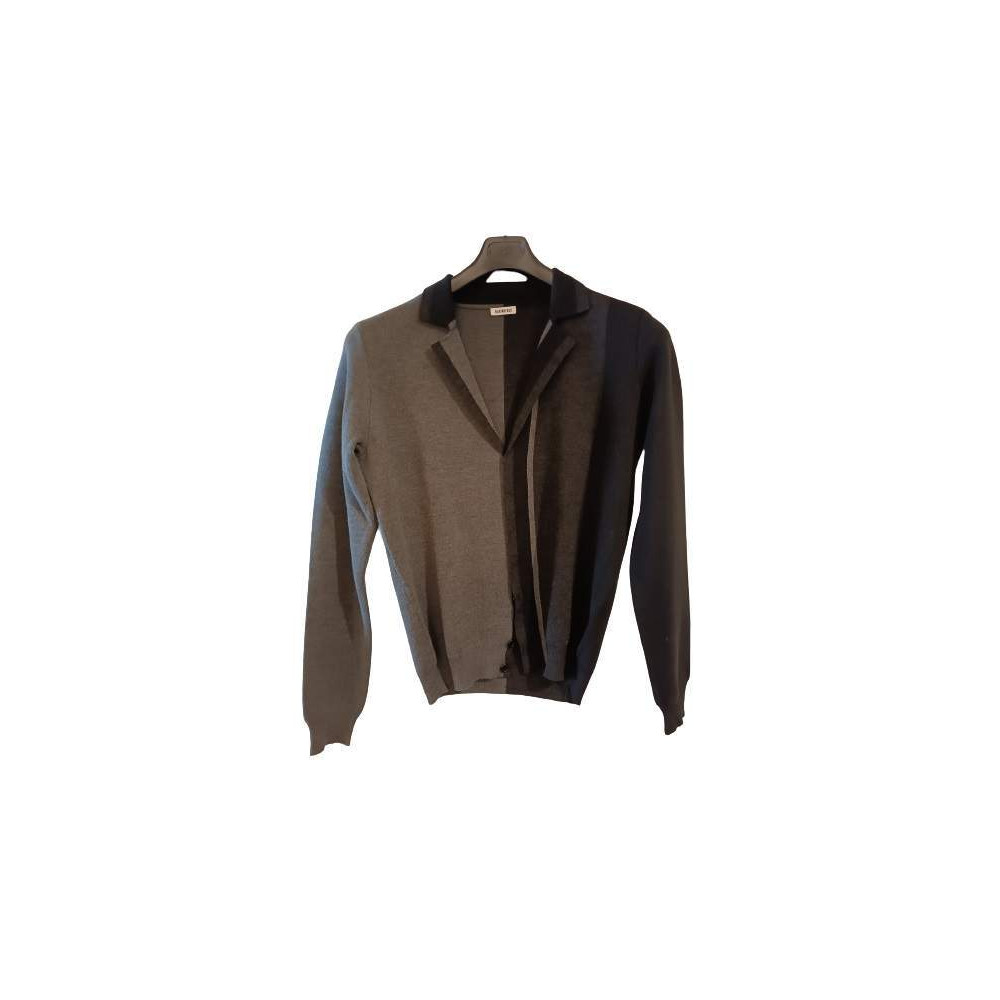 Bikkembergs - Cardigan glam uomo in lana merino grigio - Italianfashionglam Bikkembergs - Cardigan glam uomo in lana merino grigio - Italianfashionglam