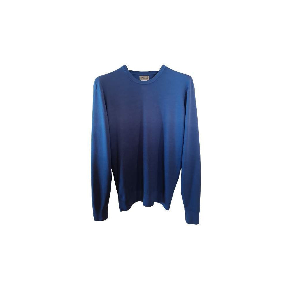 Falconeri - Pullover da uomo in lana merino color blu - Italianfashionglam Falconeri - Pullover da uomo in lana merino color blu - Italianfashionglam