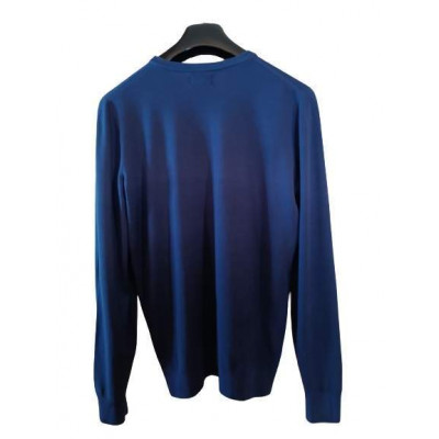 Falconeri - Pullover da uomo in lana merino color blu - Italianfashionglam