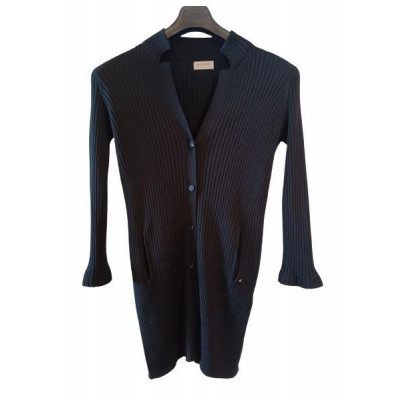 Falconeri - Cardigan da donna in lana merino extra fine nera - Italianfashionglam