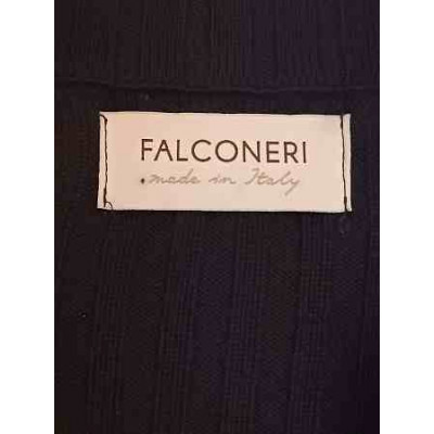 Falconeri - Cardigan da donna in lana merino extra fine nera - Italianfashionglam