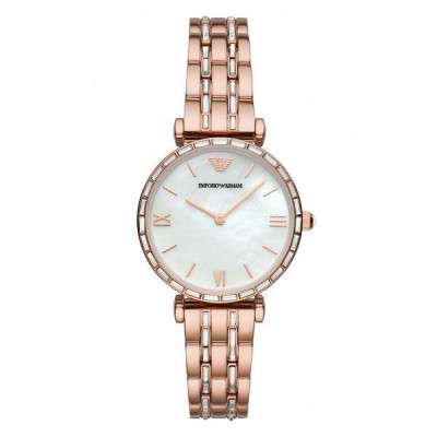 Emporio Armani Gianni T-Bar AR11294 - Orologio da donna in acciaio rose gold - Italianfashionglam