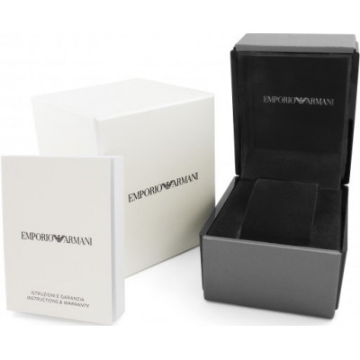 Emporio Armani Mario AR11472 - Cronografo luxury da uomo in acciaio black - Italianfashionglam