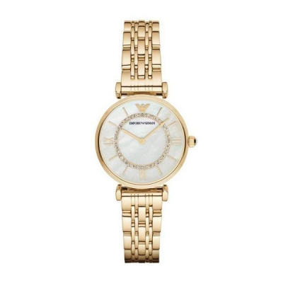 Emporio Armani Gianni T Bar AR1907 - Orologio da donna in acciaio dorato - Italianfashionglam