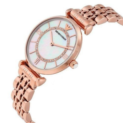 Emporio Armani Gianni T Bar AR1909 - Orologio da donna in acciaio rose gold - Italianfashionglam