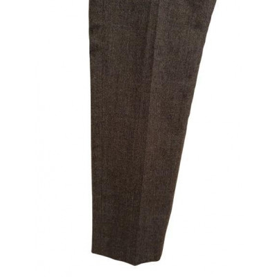 Dondup - Pantalone donna in lana grigio a gamba dritta - Italianfashionglam