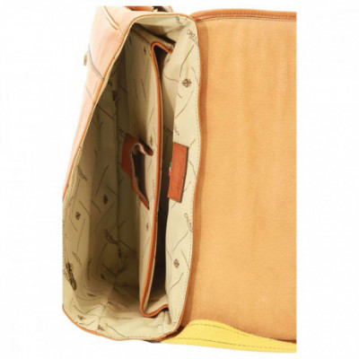 Borsa a tracolla messenger da uomo in pelle coloniale. Italianfashionglam