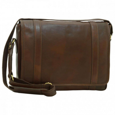 Borsa tracolla messenger da uomo in pelle testa di moro. Italianfashionglam