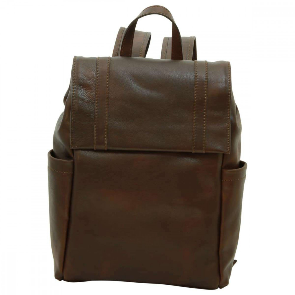 Zaino unisex porta latop in pelle di vitello testa di moro. Italianfashionglam Zaino unisex porta latop in pelle di vitello testa di moro. Italianfashionglam