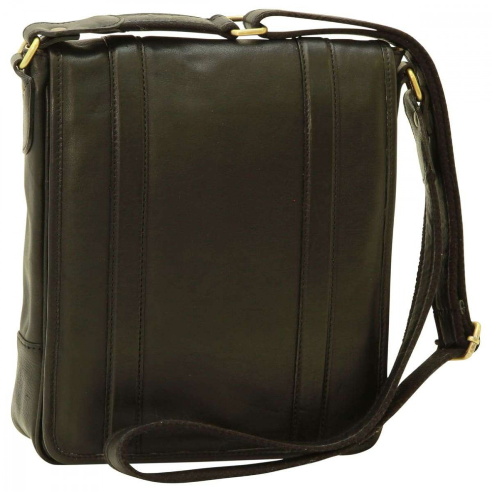 Borsa a tracolla messenger da uomo in vera pelle nera. Italianfashionglam Borsa a tracolla messenger da uomo in vera pelle nera. Italianfashionglam