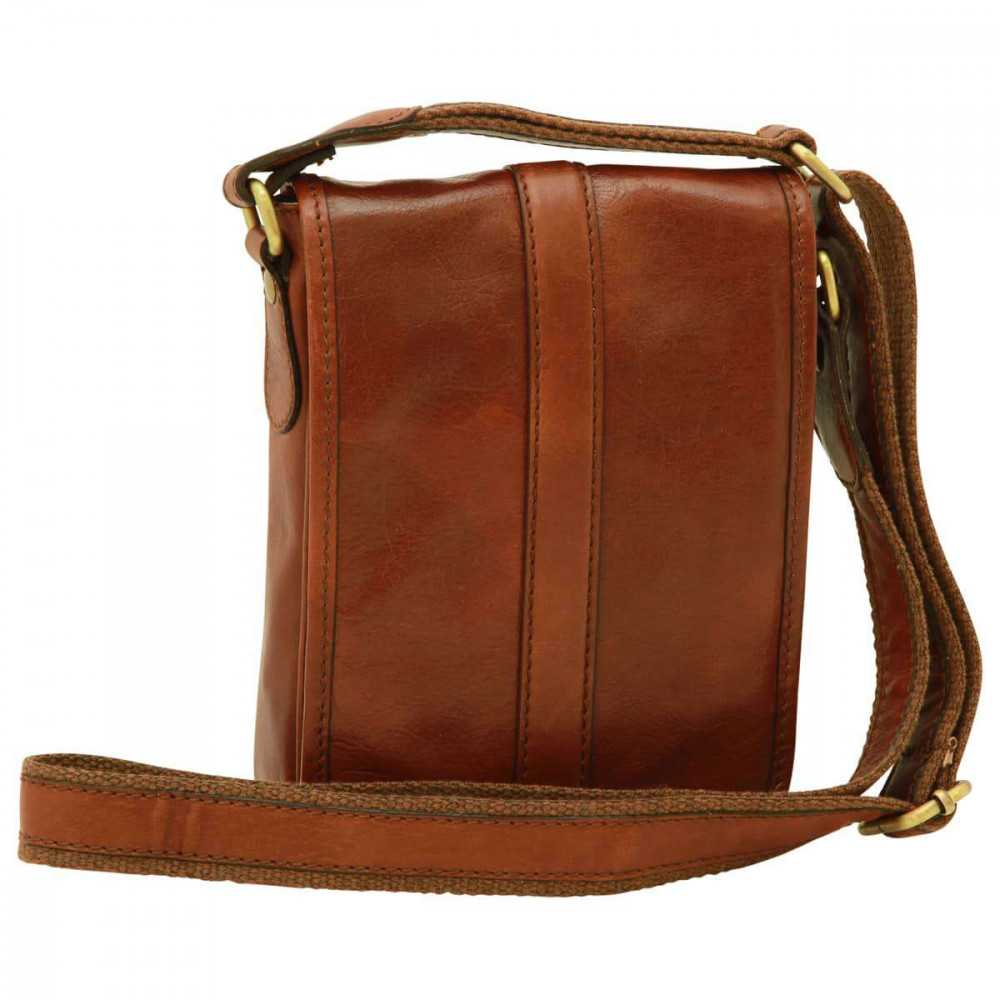 Borsa a tracolla messenger marrone uomo in vera pelle - Italianfashionglam Borsa a tracolla messenger marrone uomo in vera pelle - Italianfashionglam