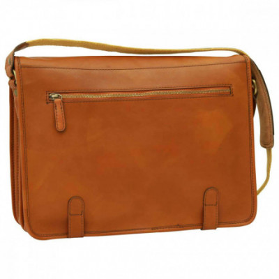 Borsa unisex tracolla messenger in vera pelle coloniale. Italianfashionglam