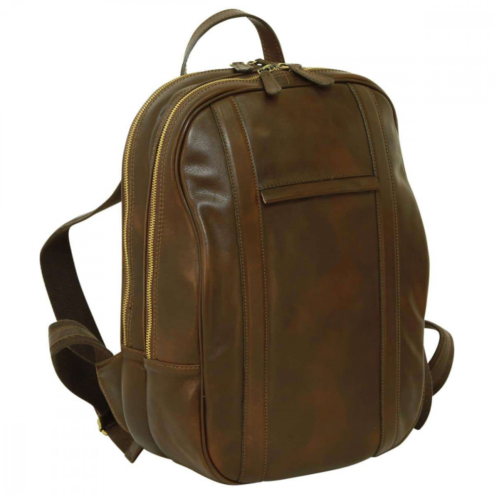 Zaino unisex porta latop in pelle di vitello testa di moro. Italianfashionglam Zaino unisex porta latop in pelle di vitello testa di moro. Italianfashionglam