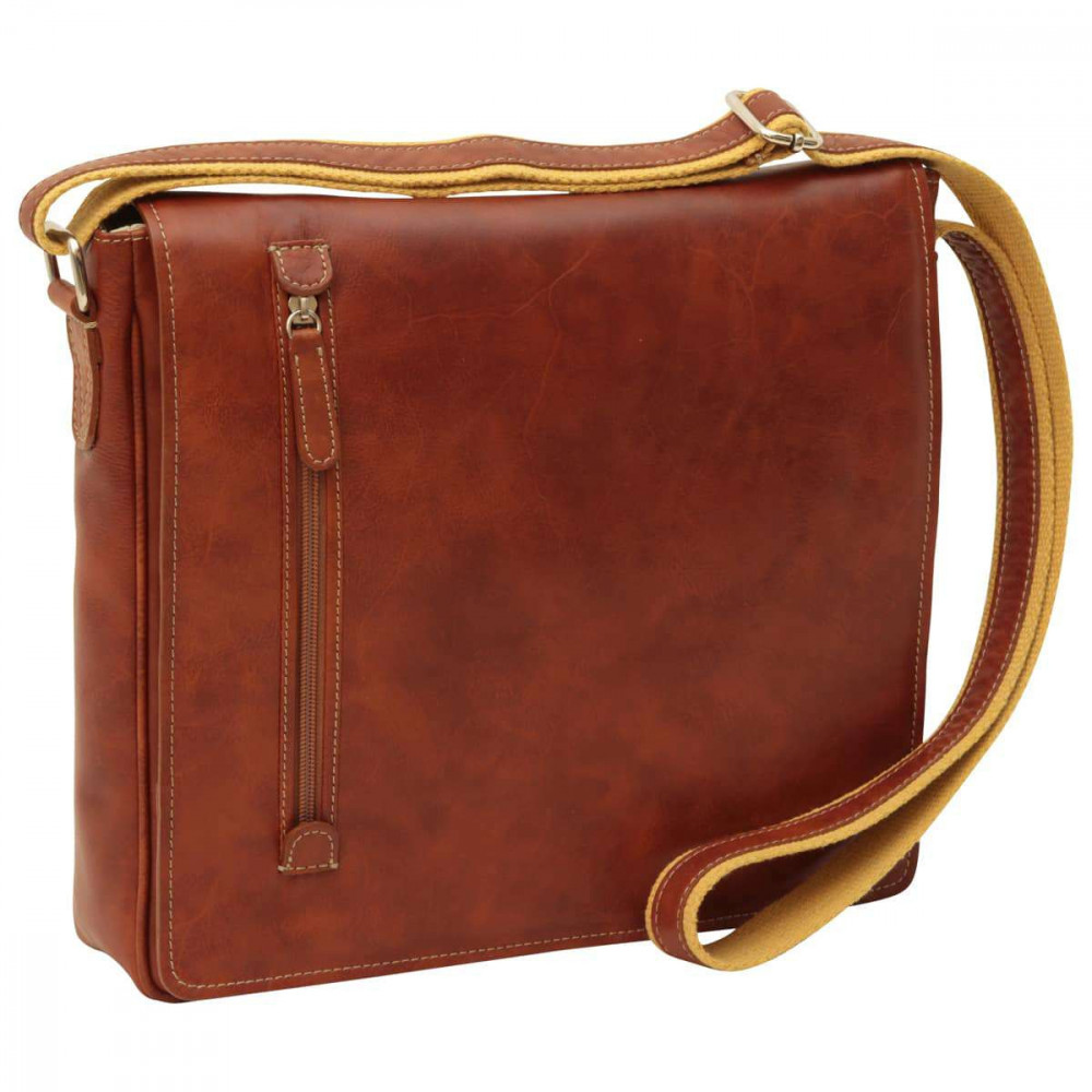 Borsa unisex tracolla messenger in vera pelle coloniale. Italianfashionglam Borsa unisex tracolla messenger in vera pelle coloniale. Italianfashionglam