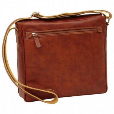 Borsa unisex tracolla messenger in vera pelle coloniale. Italianfashionglam