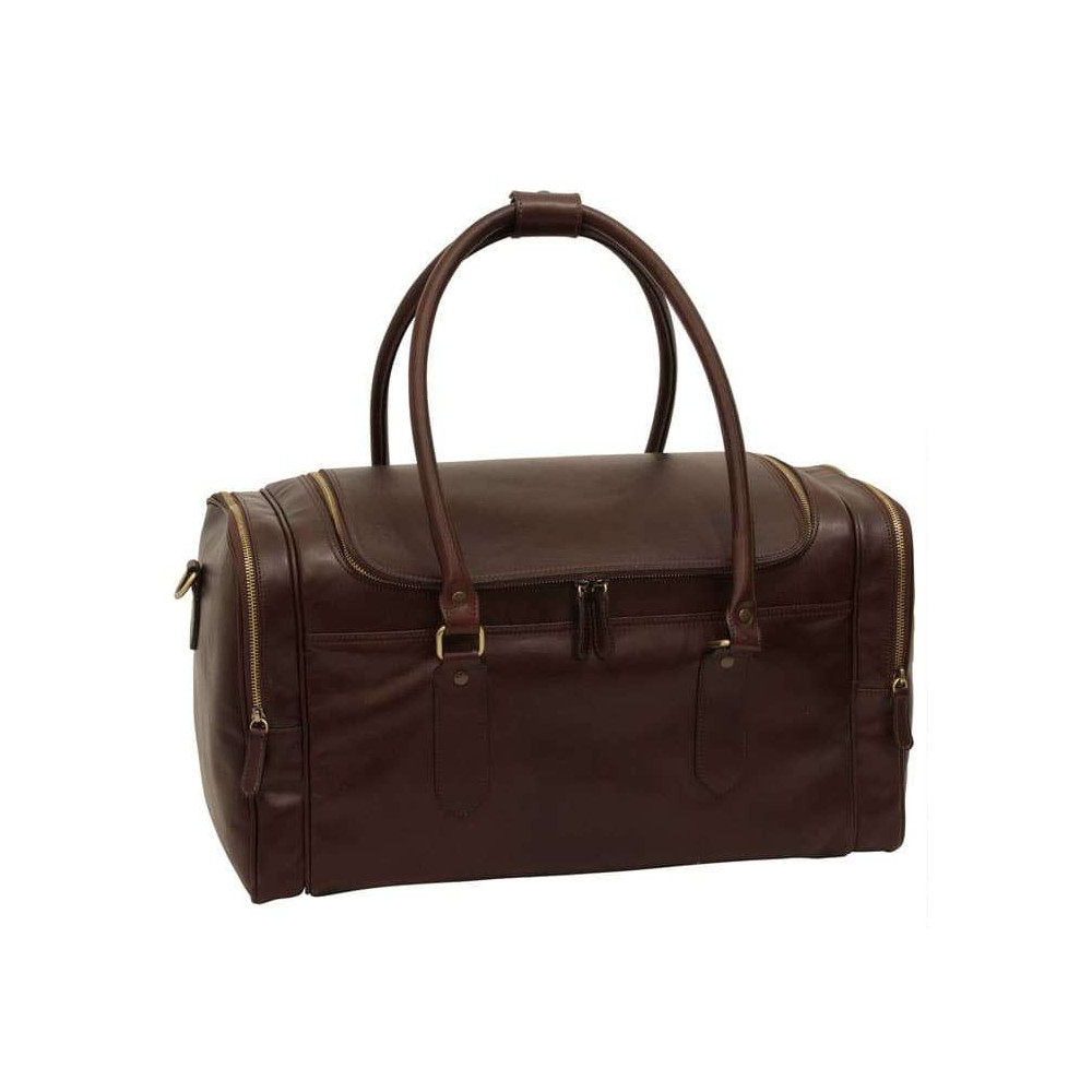 Borsa da viaggio in vera pelle primo fiore testa di moro. Italianfashionglam Borsa da viaggio in vera pelle primo fiore testa di moro. Italianfashionglam